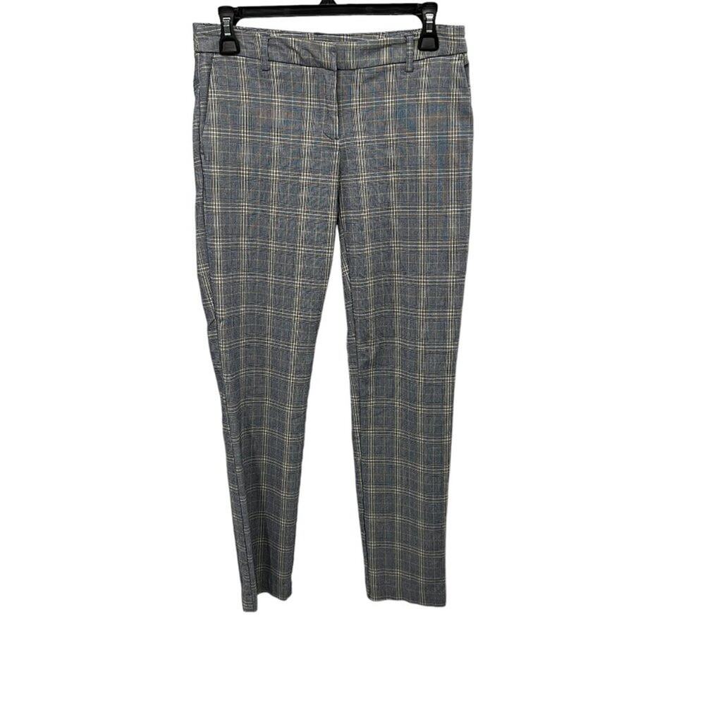 ADRIENNE VITTADINI Plaid Work Pants Sz 4